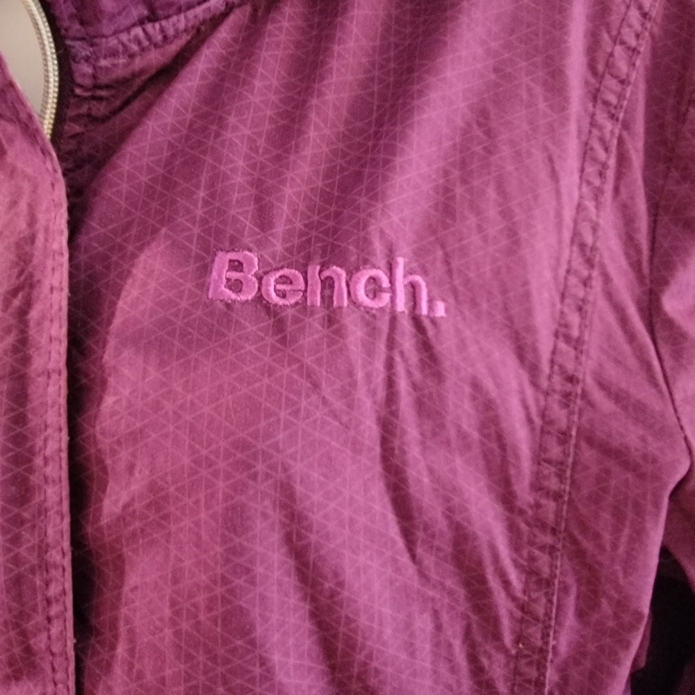 BENCH‎ URBANWEAR Barbque Winbreaker Jacket Hood Size 12 Purple - Picture 6 of 13
